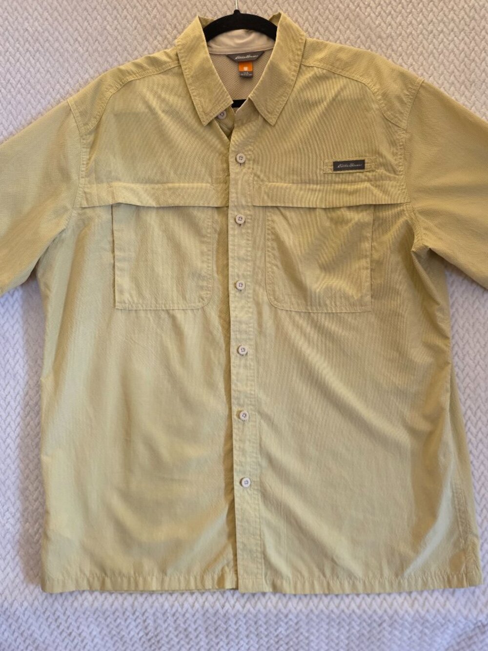 Eddie Bauer Performance Vented Back Mesh Fishing Shirt Men’s Large